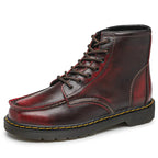 Men's High-Top Cowhide Martin Trendy Tooling Boots Pi-Mart