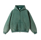 Kuegou Men's Military Green Hooded Jacket Pi-Mart