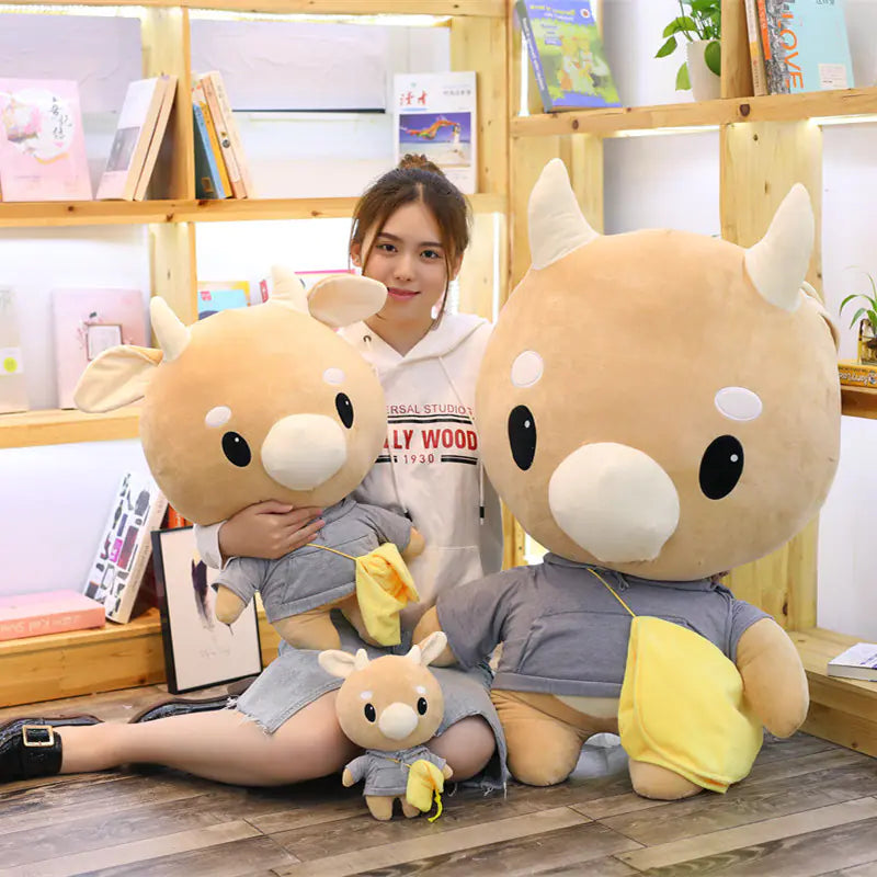 Jin Secretary Plush Cow Doll - Stuffed Toy Figure Pi-Mart