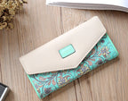 Fashion Women Leather Envelope Clutch Wallet Long Card Holder Purse Bag Handbag Pi-Mart