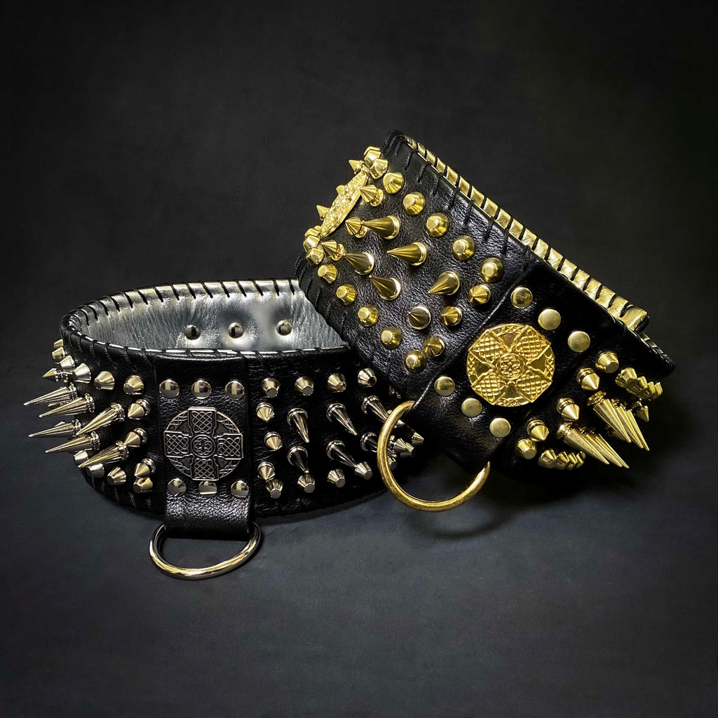 ''Imperium'' hand stitched 8 cm wide show collar - SJB-DIAMOND ELITES