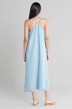 In The Mood For Love Denim Midi Dress Purplish Diva