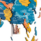 3D Wooden World Map Indie Enjoy The Wood