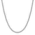 Fiusem Silver Tone Box Chains for Men Stainless Steel Mens Chain 3mm Necklaces for Men and Women Mens Chain Necklaces 22Inch