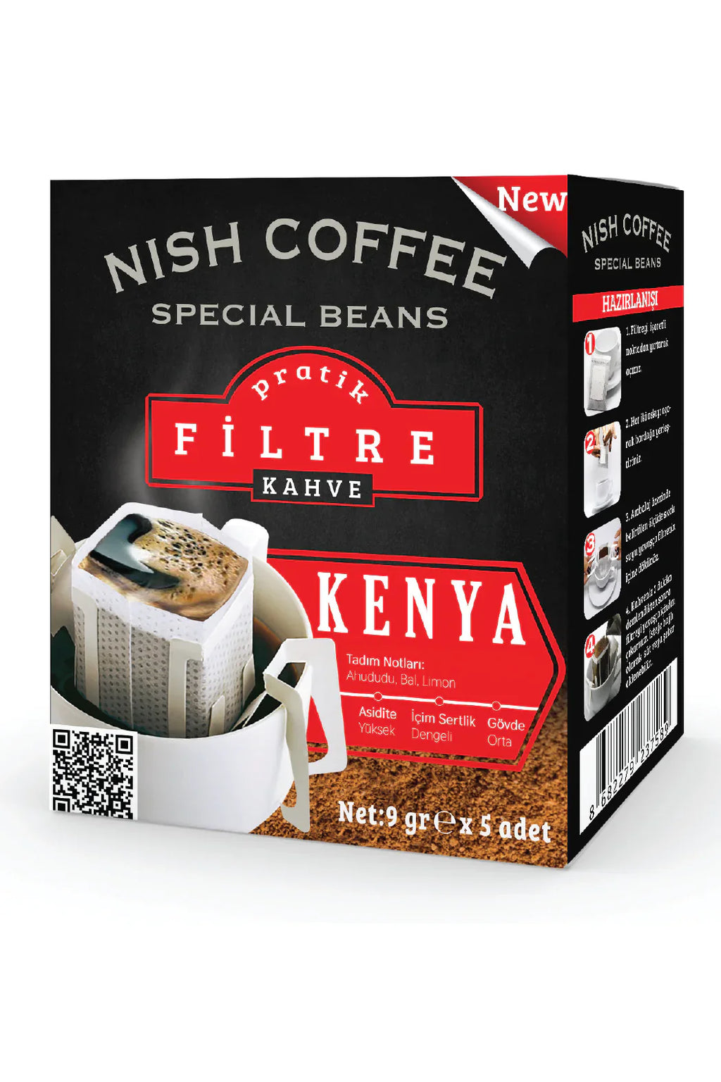 Nish Practical Filter Coffee Kenya 9Gr X 5 Pi-Mart