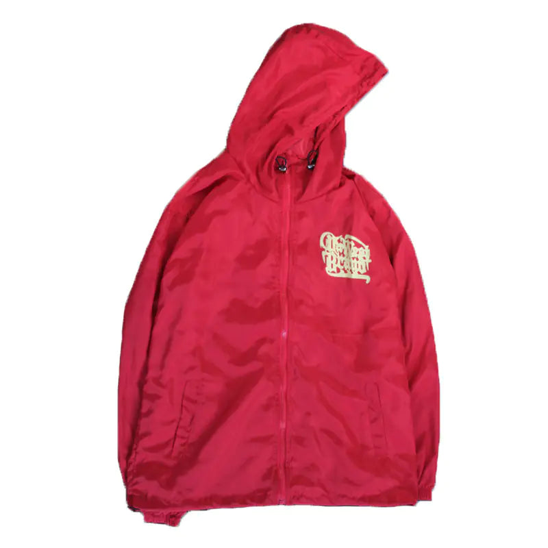 Hooded Jacket with Harajuku Leaf Print for Couples Pi-Mart