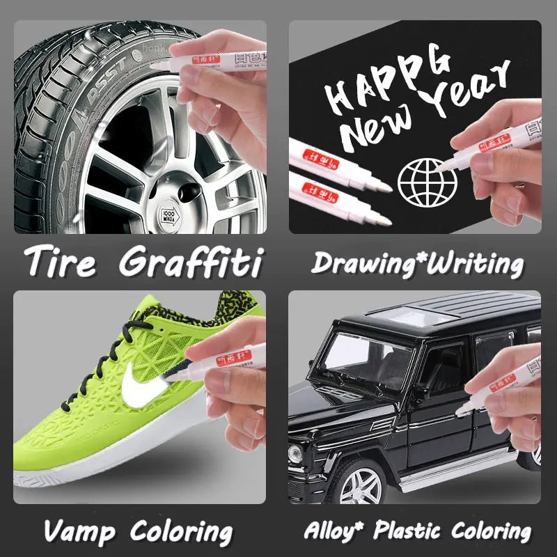 White Marker Gel Pen Pi-Mart