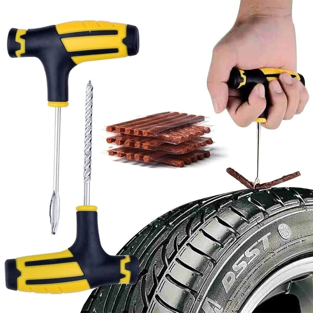 68pc Tire Repair Kit DIY Flat Tire Repair Car Truck Motorcycle Home Plug Patch Pi-Mart
