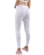 Savoy Active SleekFit Mesh Pocket Leggings - White