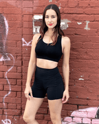 Jolie High-Waisted Athletic Shorts with Hip Pockets - SJB-DIAMOND ELITES