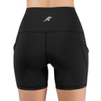 Jolie High-Waisted Athletic Shorts with Hip Pockets - SJB-DIAMOND ELITES