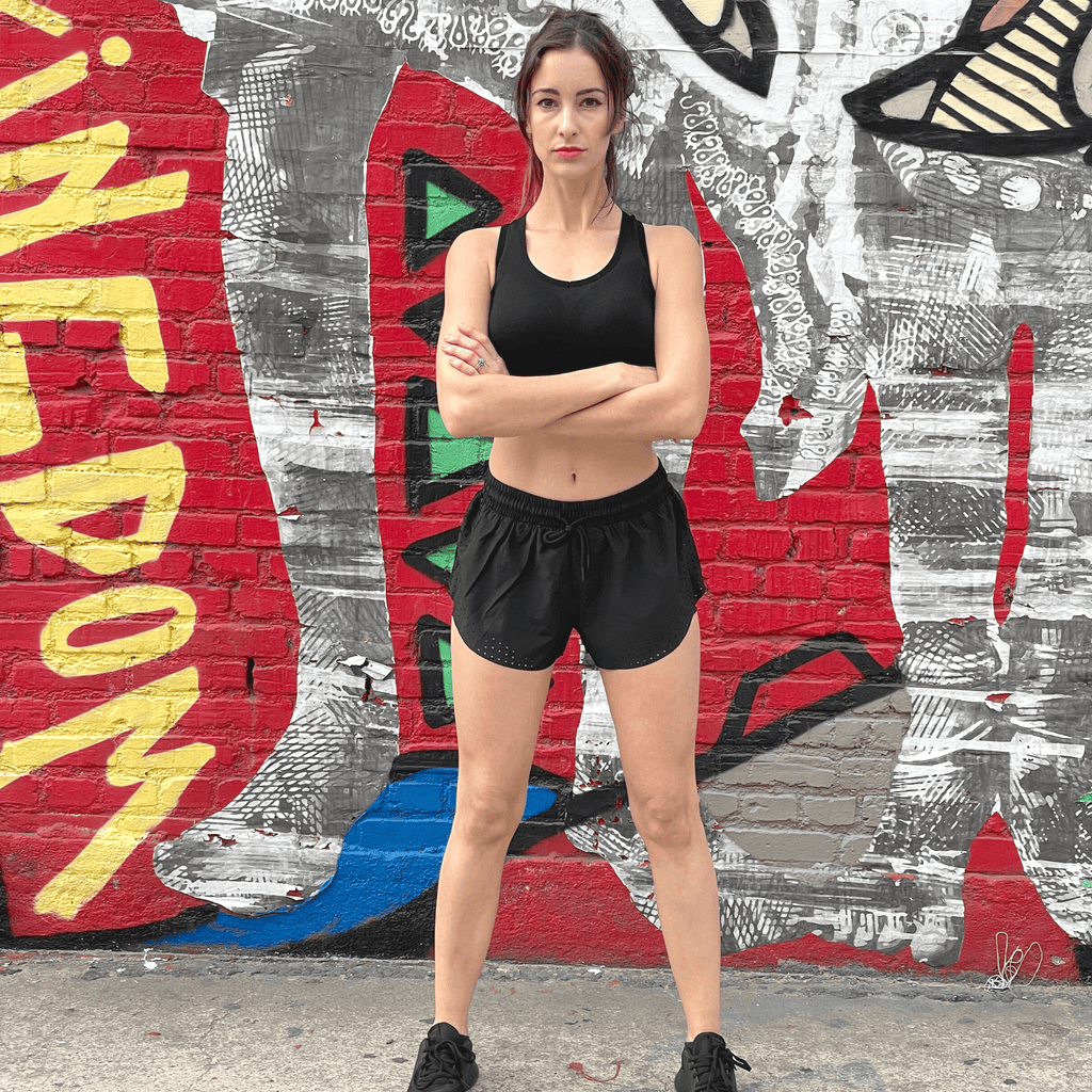 Arielle Athletic Shorts with Built-In Compression - SJB-DIAMOND ELITES