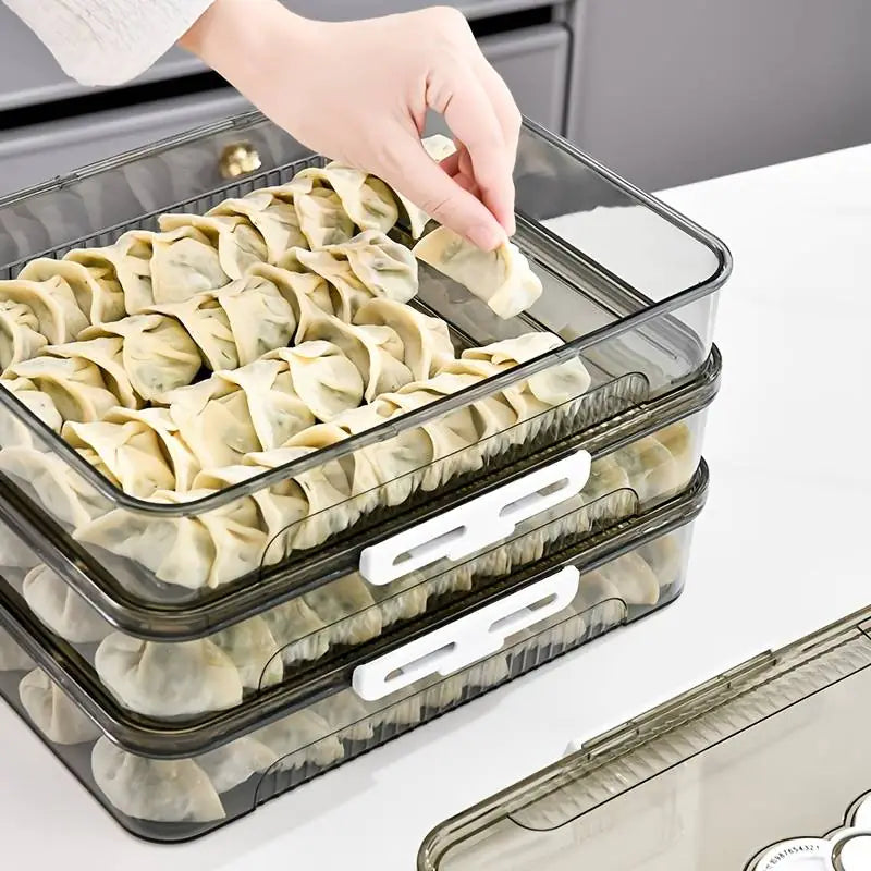 Transparent Dumpling Storage Box Pi-Mart