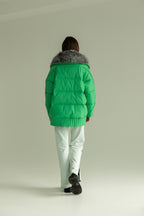 Genuine Silver Fox Down Fill Jacket - SJB-DIAMOND ELITES