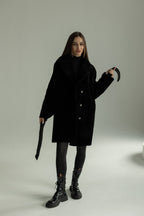 Genuine Shearling Merino Lamb Leather Coat by Punto Leather - SJB-DIAMOND ELITES