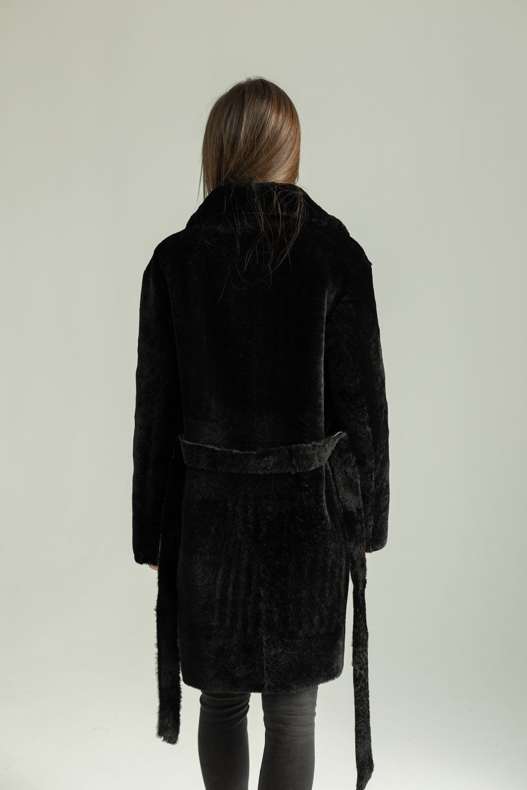 Genuine Shearling Merino Lamb Leather Coat by Punto Leather - SJB-DIAMOND ELITES
