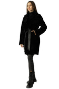 Genuine Shearling Merino Lamb Leather Coat by Punto Leather - SJB-DIAMOND ELITES