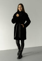 Genuine Shearling Merino Lamb Leather Coat by Punto Leather - SJB-DIAMOND ELITES