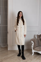 ⇆ Reversible Faux Alpaca Satin Hooded Coat - SJB-DIAMOND ELITES