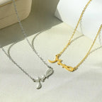 Personalized Letter Love God Patience in Arabic Necklaces Women