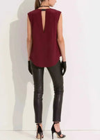 Women's Sleeveless Round Neck Hi Lo Top - SJB-DIAMOND ELITES