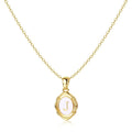 Krfy Gold Initial J Necklaces for Women - Dainty Charm Necklaces 14K Gold Plated Oval Letter White Enamel Personalized Name Necklaces for Women Trendy Gold Necklace Jewelry Lootquake LLC