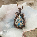 K2 Jasper Wire Wrap Crystal Pendant #1 - SJB-DIAMOND ELITES