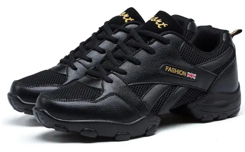 Men's Dance Shoes - Soft, Breathable, Leather Fitness Shoes