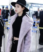 Long Winter Cashmere Lamb Winter Coat Pi-Mart