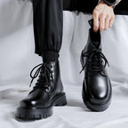 Men's Chelsea Ankle Boots - High-Top Leather Martin Boot Pi-Mart
