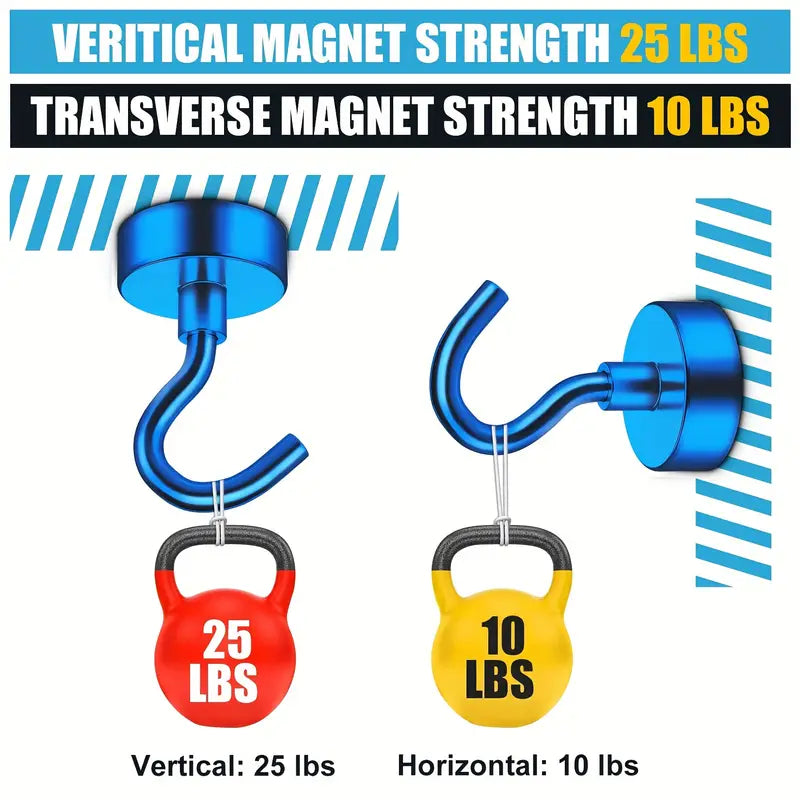 Ultra-Grip Magnetic Hooks Pi-Mart