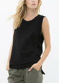 Women's Rib Contrast Muscle Tank Top - SJB-DIAMOND ELITES