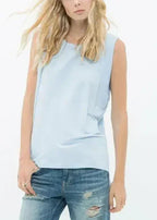 Women's Rib Contrast Muscle Tank Top - SJB-DIAMOND ELITES