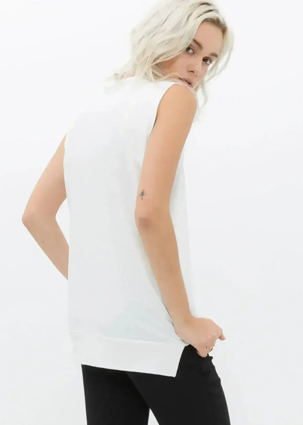 Women's Rib Contrast Muscle Tank Top - SJB-DIAMOND ELITES
