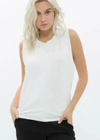 Women's Rib Contrast Muscle Tank Top - SJB-DIAMOND ELITES