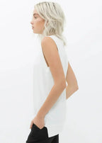 Women's Rib Contrast Muscle Tank Top - SJB-DIAMOND ELITES
