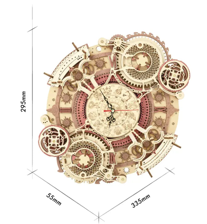 Wooden Calendar Clock Puzzle Pi-Mart