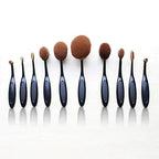 Beauty Experts Set of 10 Oval Beauty Brushes Lootquake LLC