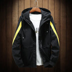 Men's Color Block Hooded Jacket Pi-Mart