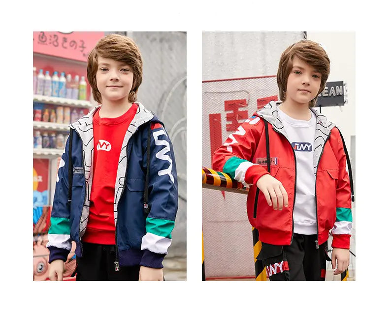 JLNY Hooded Jacket and Sports Kids' Outerwear Pi-Mart