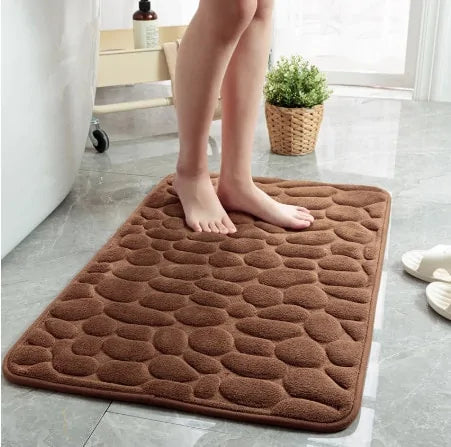 Non-Slip Embossed Bathroom Mat Pi-Mart