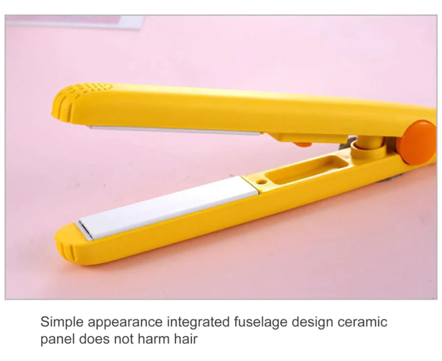 Mini Portable Hair Iron Hair Straightener Curler Professional Hair Irons Ceramic Pi-Mart