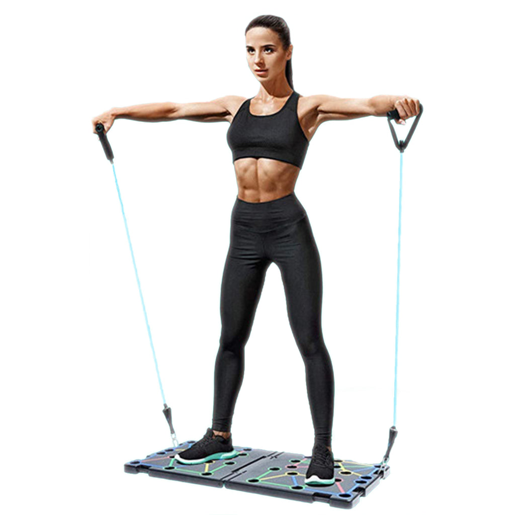 9 in 1 Push Up Rack Board System Fitness Workout Train Gym Exercise - SJB-DIAMOND ELITES