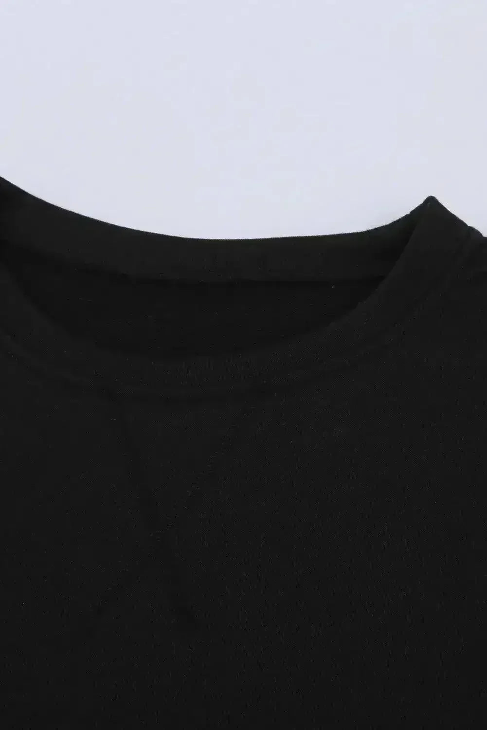 Black White Patchwork Dropped Shoulder Sleeve Sweatshirt - SJB-DIAMOND ELITES