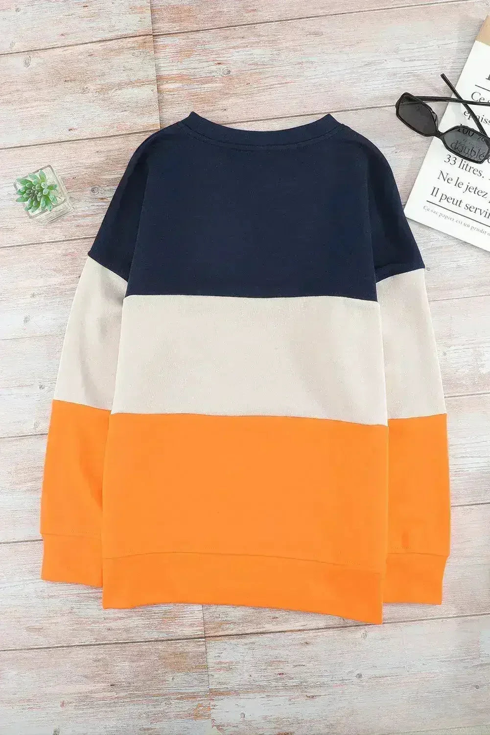 Colorblock Orange Sweatshirt - SJB-DIAMOND ELITES