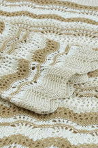 Wavy Stripe Crochet Sweater - SJB-DIAMOND ELITES