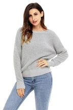 Black Cross Back Hollow-out Sweater - SJB-DIAMOND ELITES