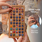 Wooden 3d LED Map of USA - Multicolor - SJB-DIAMOND ELITES