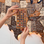 Wooden 3d LED Map of USA - Multicolor - SJB-DIAMOND ELITES
