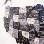 Wooden 3d LED Map of USA - Nordik - SJB-DIAMOND ELITES